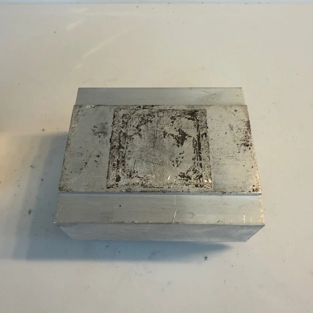 Dell Aluminum Heatsink Lot 2pc CN-0RC651-73307-9B3-03BV Silver CPU Cooler Fin